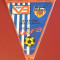 Fanion meci fotbal VICTORIA BUCURESTI - VALENCIA (UEFA CUP 27.09.1989)