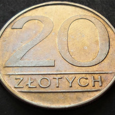 Moneda 20 ZLOTI - POLONIA, anul 1989 *Cod 1766