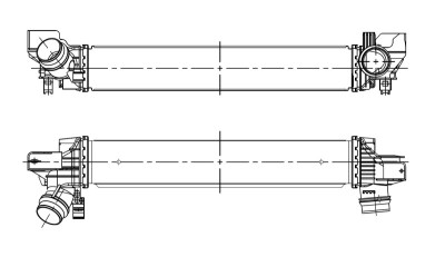 NRF 309115 Intercooler, compresor foto