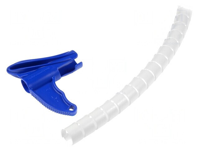 &Icirc;nfășurare Spirală 16mm Polipropilenă Albă 2m