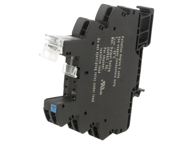 Stativ pentru Șină DIN cu Cleme cu Arc 10A 250VAC