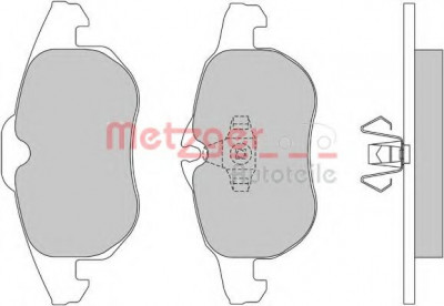 Set placute frana,frana disc SAAB 9-3 Combi (YS3F) (2005 - 2016) METZGER 1170100 foto