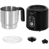 Cana de spumare lapte Camry CR 4498, 500 W, 0.35 l lapte, 0.25 l spuma, Inox, Negru/Argintiu