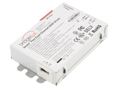 Alimentator Pulsatoriu LED 60W 14-57VDC 0-2000mA 120-277VAC foto