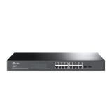 SWITCH TP-LINK L2+ cu management 16 porturi Gigabit + 2 sloturi SFP, carcasa metalica, rackabil &quot;SG2218&quot; (timbru verde 2 lei)