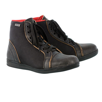 Ghete moto piele/textil Oxford Jericho Stealth, impermeabile, negre, 44 Cod Produs: MX_NEW BM11044OX foto