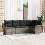 VidaXL Set de canapele pentru grădină 5 pcs 242.5 x 132.5 x 85 cm