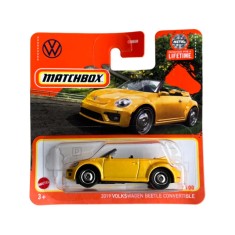 Mașinuță Matchbox Volkswagen Beetle Convertible 2019, galben, 1:64