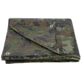 Prelata impermeabila cu inele, 3.9x5.9&iuml;&iquest;&frac12;m, camuflaj PE, 80&iuml;&iquest;&frac12;g/mp, 24&iuml;&iquest;&frac12;mp, Strend Pro