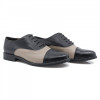 Pantofi dama, Caspian, Cas-Mania, casual, piele naturala, negru-bej, 36, 38 - 41