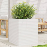 Jardiniera de gradina, alb, 60x60x68,5 cm, lemn masiv de pin GartenMobel Dekor, vidaXL