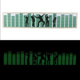 Cumpara ieftin Panou egalizator auto Dancing 70x15 cm, senzor sunet, invertor baterii