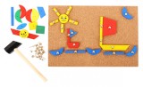 Set de creatie - Forme din lemn PlayLearn Toys, BigJigs Toys