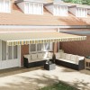 Baldachin Verde și galben 5.8 x 0.2 m P&acirc;nză