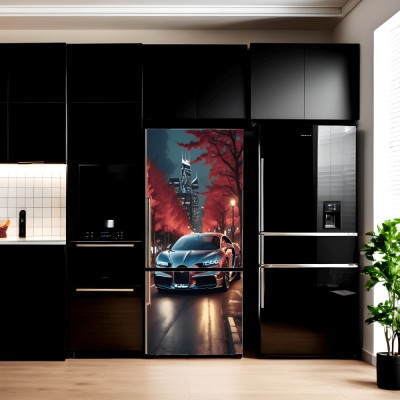 Folie imprimata color pentru decor Frigider, dimensiune 200 x 90cm, model: AVX-FR08 foto