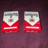 Ambalaj vechi reclama,2 pachete de tigari MARLBORO Cigarettes-flip top box