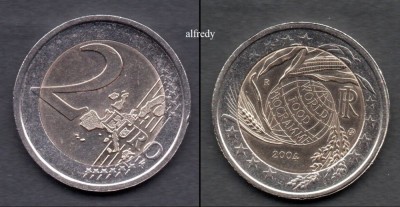 ITALIA 2004 2 euro, WORLD FOOD PROGRAMME foto
