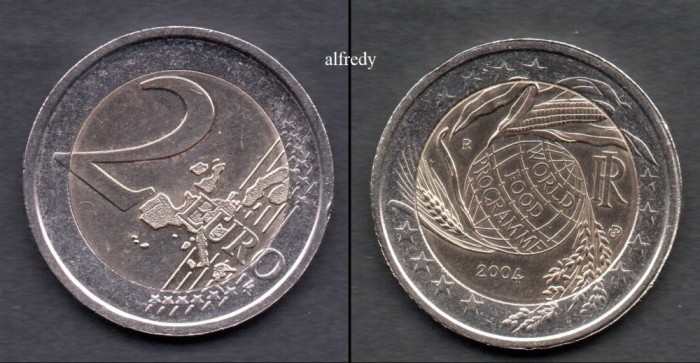 ITALIA 2004 2 euro, WORLD FOOD PROGRAMME