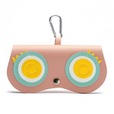 Etui ochelari piele pentru copii Techsuit ETFA5, bej foto