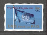 O.N.U.Geneva.2001 ONU-PREMIUL NOBEL ptr. Pace SN.650