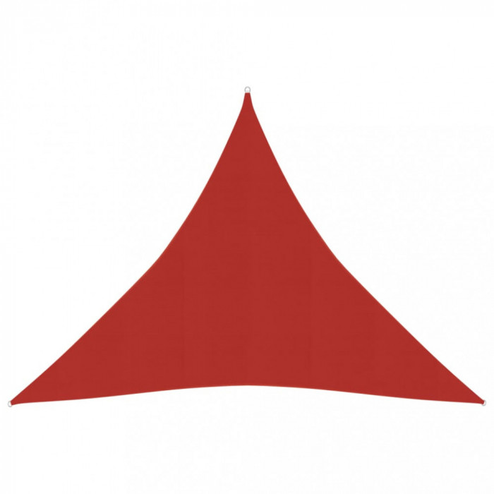 vidaXL P&acirc;nză parasolar, roșu, 4,5x4,5x4,5 m, HDPE, 160 g/m&sup2;