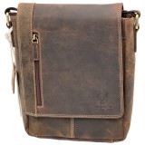 Borsete Barbati Umar de Firma Hunter: Piele Naturala, 25x25x7 cm