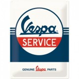 Placa metalica - Vespa - Service- 30x40 cm, Nostalgic Art Merchandising