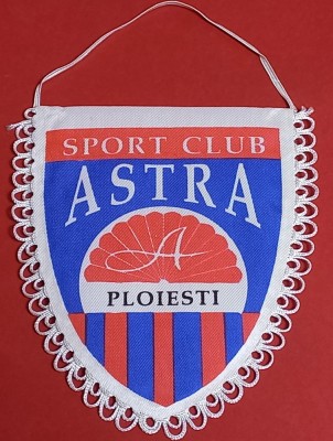 Fanion Fotbal - SC ASTRA PLOIESTI (dimensiuni 14x12 cm) foto