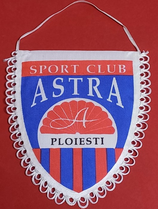 Fanion Fotbal - SC ASTRA PLOIESTI (dimensiuni 14x12 cm)