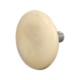 Picior pentru mobila &Oslash; 36 mm, filet M6 x 12 mm, crem, 100 buc / set