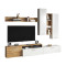 Mobilier living, stejar grandson/alb, EVORA