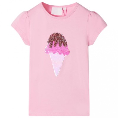 Tricou pentru copii, roz aprins, 92 foto