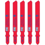 Wilpu MG 107 - Set panze fierastrau pendular tija cu un prag de prindere (T) 76.5 mm metal taiere dreapta fina 5 bucati