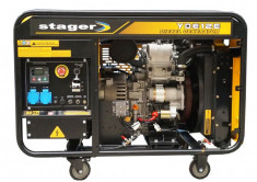 Generator open frame 8.5kW, monofazat, diesel, pornire la cheie Stager YDE12E foto