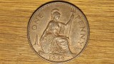 Anglia Marea Britanie -raritate pt cunoscatori- 1 penny 1949 AU/UNC - valoroasa! - varianta rara, fara IND:IMP, Europa