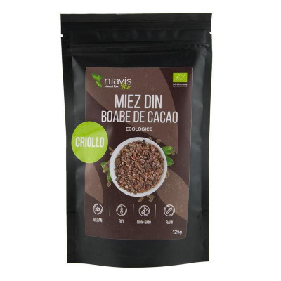 Miez din Boabe de Cacao Bio Niavis 125gr foto