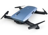 Drona iUni N47 Elfie, Brate Pliabile, WiFi, Transmisie live pe Telefon, 4 Canale, G-sensor, Albastru