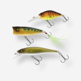 Năluci POPPER MINNOW pescuit cu năluci KIT păstrăv 3 PN, Caperlan