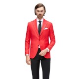 Sacou barbati casual rosu S009