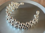 Brățară argint 925 sterling marcată, reglabilă, 20 g , elegantă, stare foarte bună, nouă, nefolosită