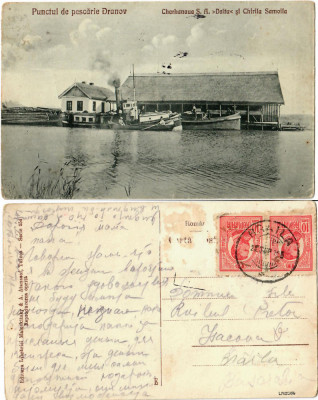 ROMANIA ilustrata marina 1915 Dobrogea Dranov Tulcea - Cherhanaua Samoila foto