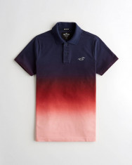 Tricou Hollister Polo muscle fit mas L-degrade-Reducere finala!! foto