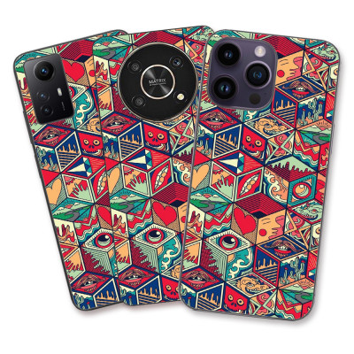Husa Apple iPhone 11 Silicon Gel Tpu Model Pop Art Geometric foto