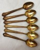 Set 6 Lingurite Suedeze Aurite GAB EX. PR. NS. ALP. Argintate 9.5cm Antichitate Tacamuri Argint