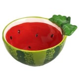 Bol Ceramic Rotund pentru &Icirc;nghețată cu Model Pepene 300ml, CMCLASS