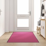 VidaXL Preș de ușă roz - Spălabil, 120x250 cm