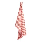 Set 3 prosoape bucatarie bumbac alb rosu 50x70 cm
