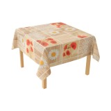 Rola fata de masa decorativa PVC 1.37x20m, grosime 0.18mm, textil 45 g/mp, model floral rustic Breckner Germany