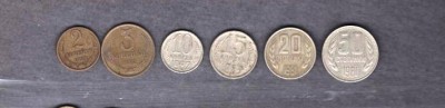 URSS (RUSIA) 1981-1983 - LOT 6 MONEDE 2, 3, 10, 15, 20, 50 COPEICI (7) foto