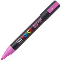 Marker PC-5M 1. 8 - 2. 5 mm Roz Fluorescent, Posca